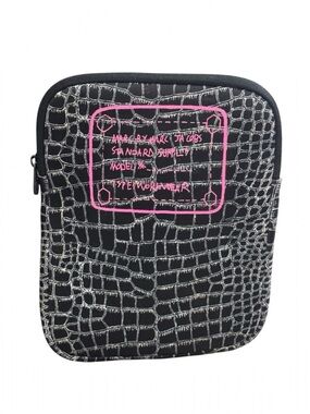 Marc by Marc Jacobs Faux Croc iPad Tablet Case Black Zip Cover – Stylish Tech